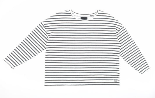 Superdry Women's Striped Long Sleeve T-Shirt, Size 16, Cotton