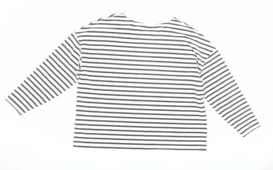 Superdry Women's Striped Long Sleeve T-Shirt, Size 16, Cotton