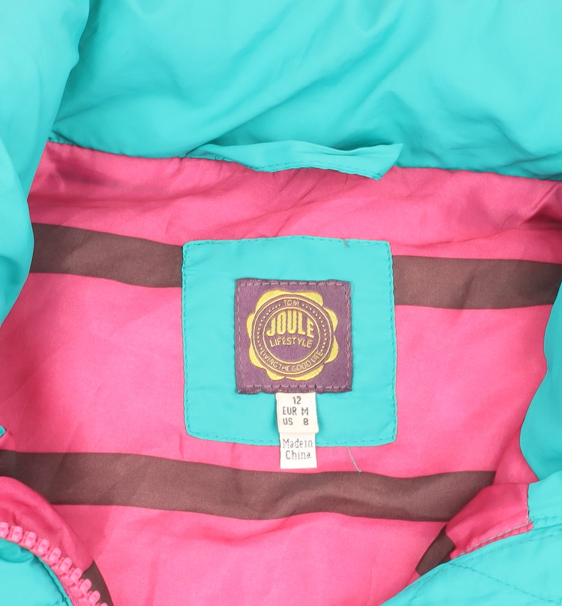 Joules Women's Blue Puffer Waistcoat Size 12