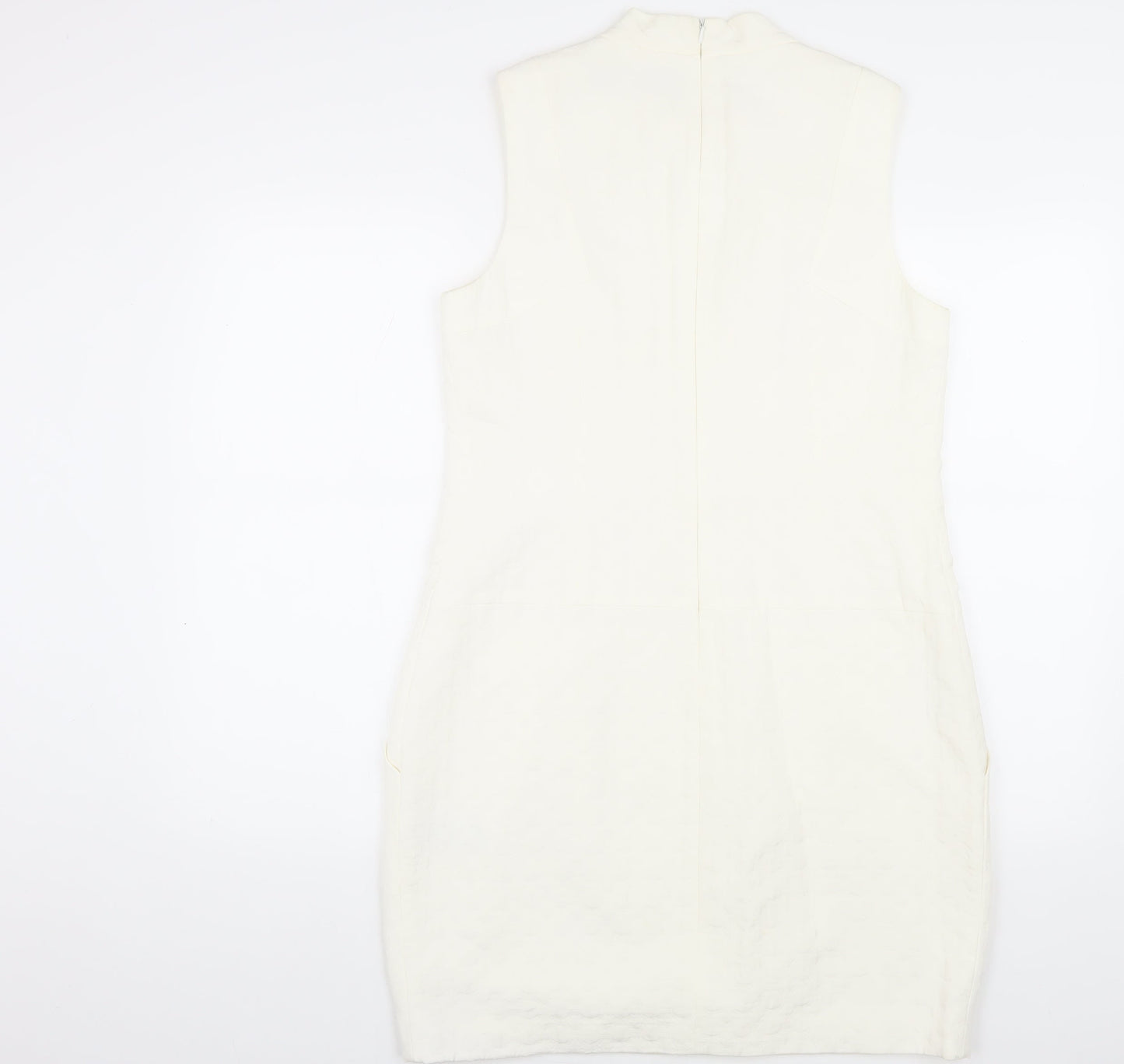 Karen Millen Women's Ivory Shift Dress Size 14
