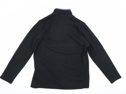 Mountain Warehouse Men's Black 1/4 Zip Sweatshirt L