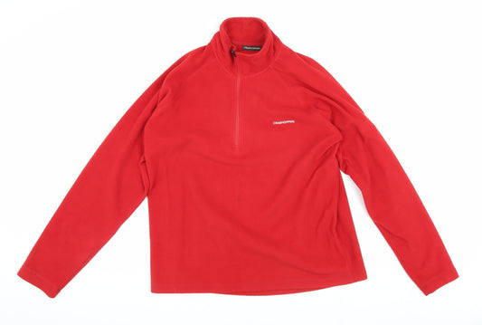 Mens UK M Regular Craghoppers Red Pullover Sweatshirt