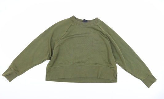 Womens UK M Regular Nike Green Pullover Sweatshirt