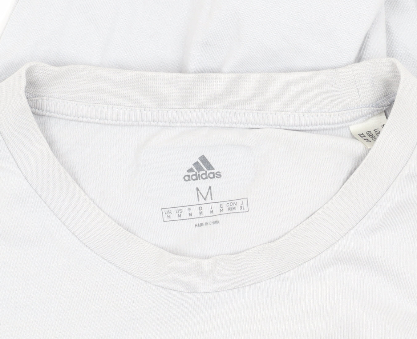 Adidas Men's White Graphic T-Shirt, Size M, Sporty Style