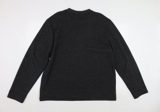 Jaeger Men’s Black 2XL Crew Neck Sweatshirt