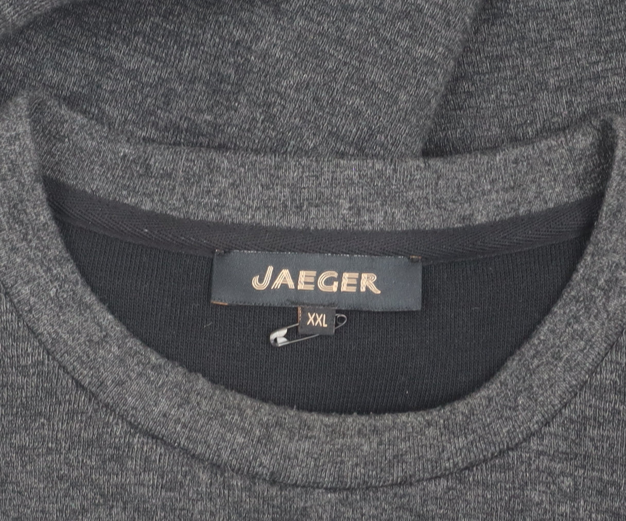 Jaeger Men’s Black 2XL Crew Neck Sweatshirt