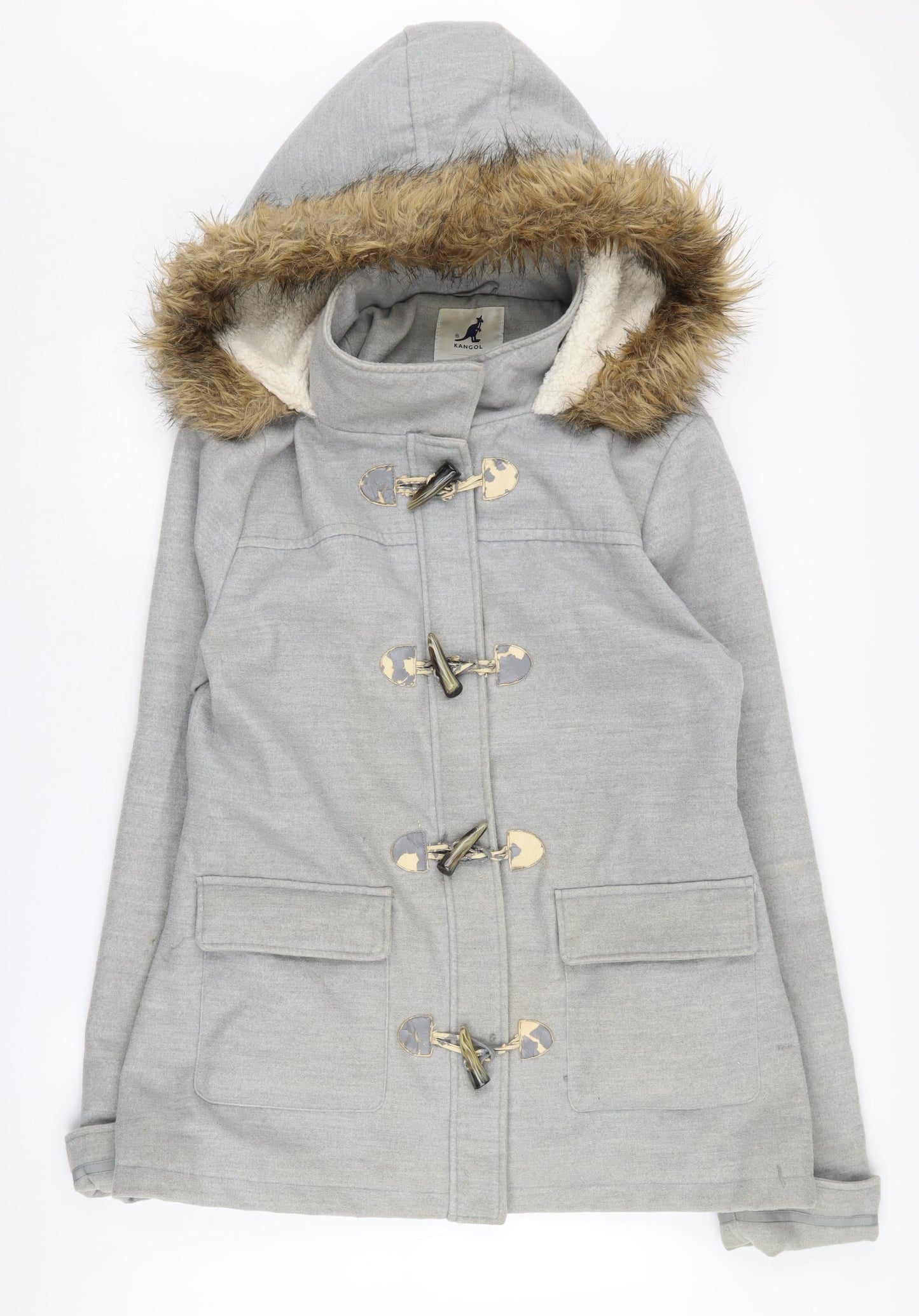 Kangol Women's Grey Hooded Jacket Size 16