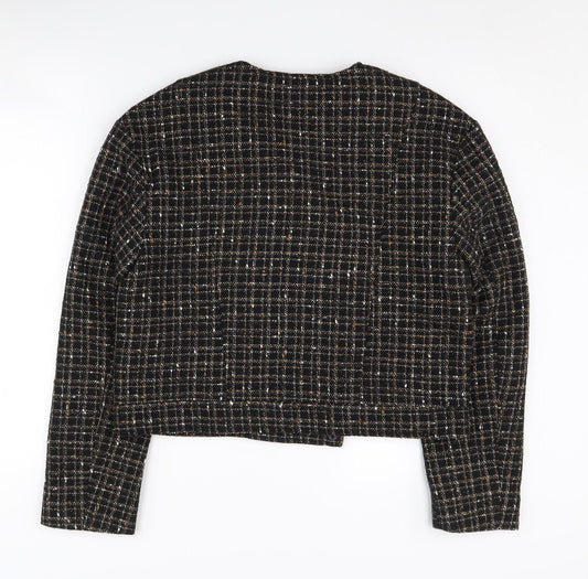 Marks and Spencer Women's Black Check Tweed Jacket