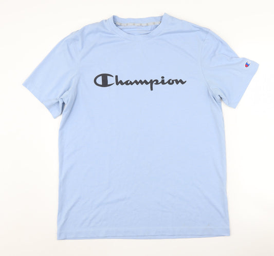Champion Men’s Blue Crew Neck T-Shirt - Size L