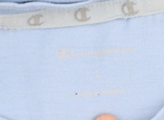 Champion Men’s Blue Crew Neck T-Shirt - Size L