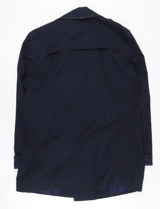 River Island Men's Blue Cotton Coat - Size L