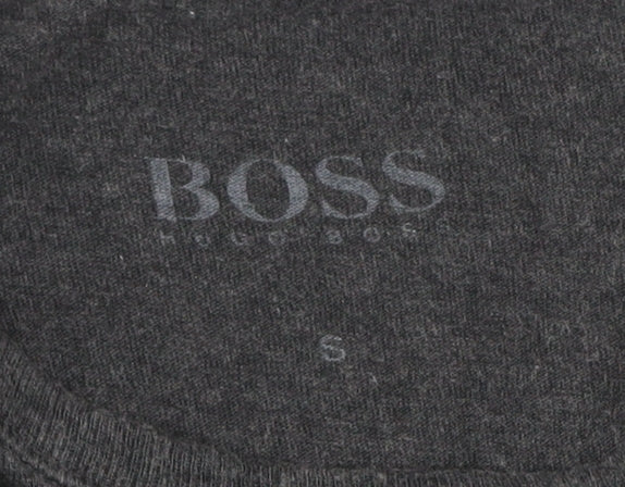 Boss Men's Grey T-Shirt Size S Short Sleeve