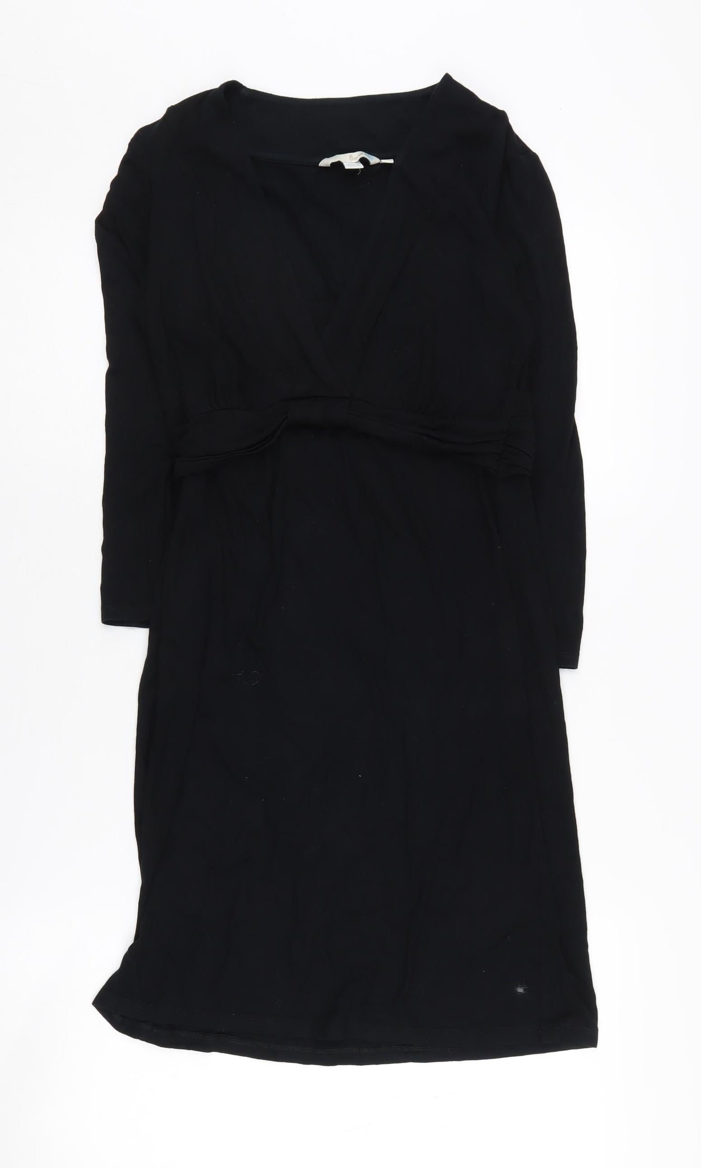Boden Black Women's 3/4 Sleeve Stretch Dress