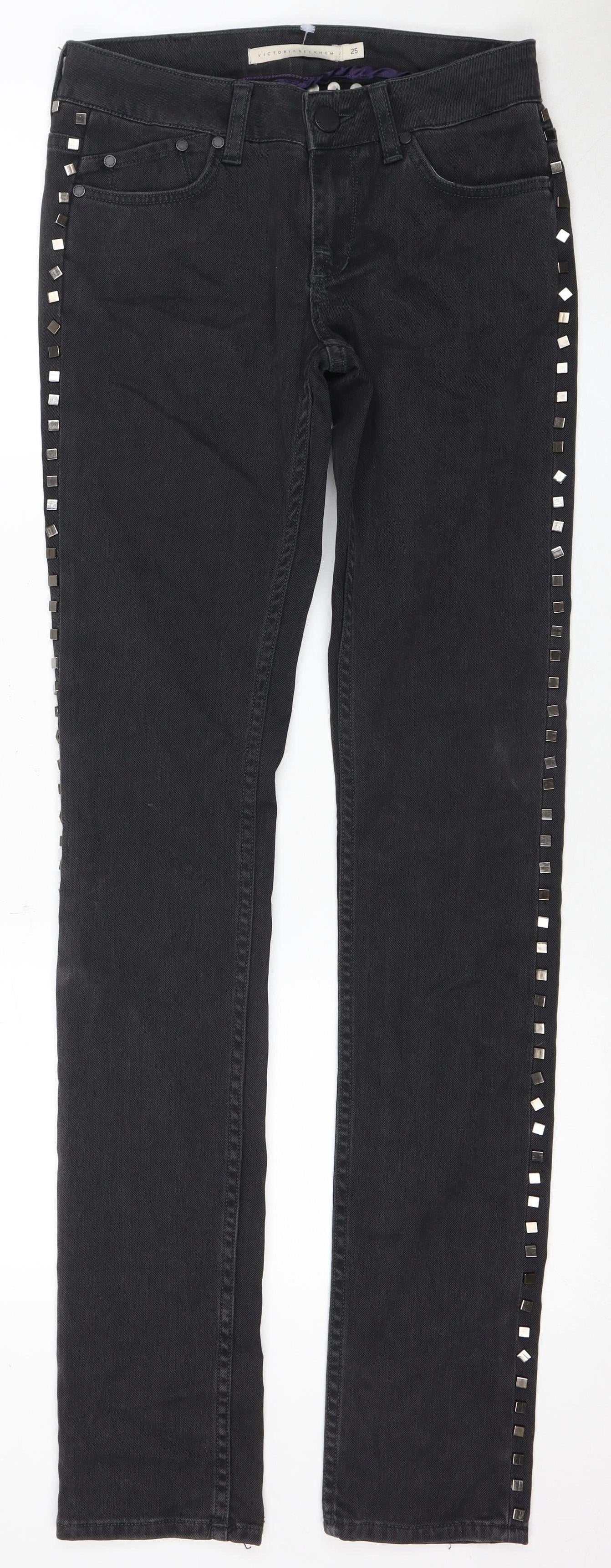 Victoria Beckham Women Black Skinny Jeans Size 25