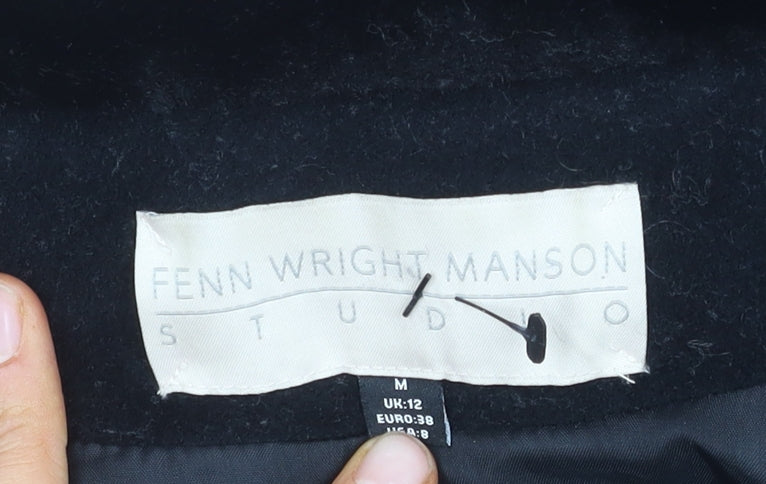 Fenn Wright Manson Women's Black Wool Blend Belted Coat