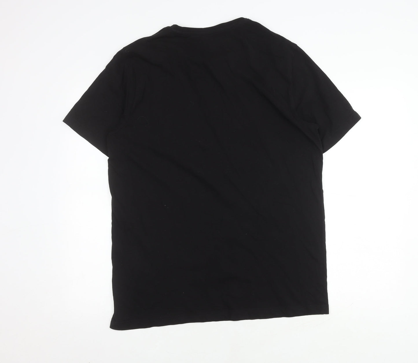 Puma Men's Black Graphic Sports T-Shirt, Size L