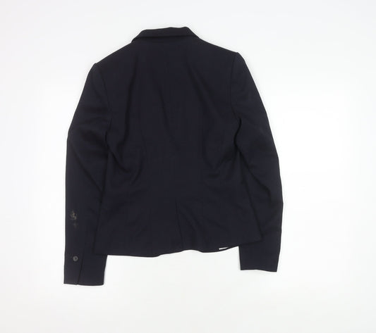 H&M Women's Black Suit Jacket Size 6 Regular Fit