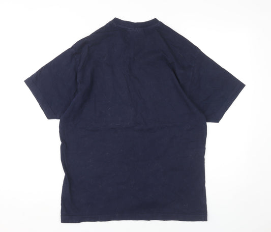 Mens UK Size M Kangol Blue Cotton T-Shirt