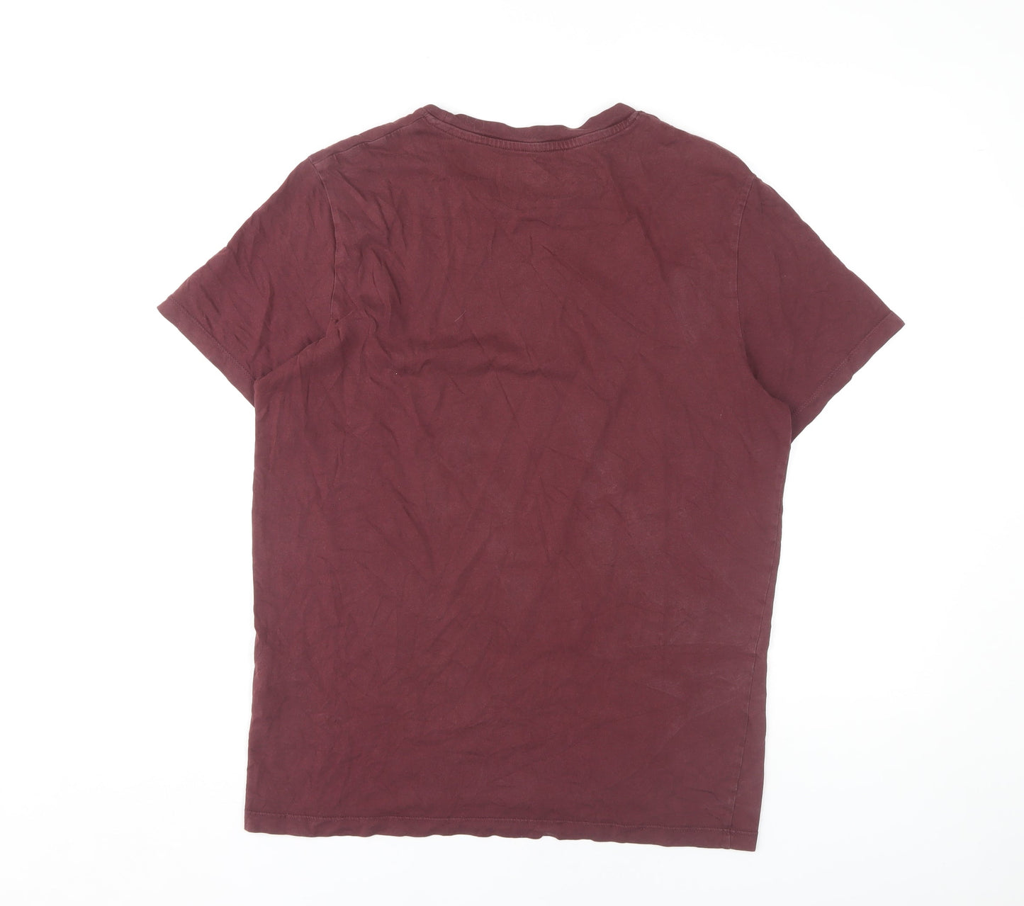 Jack & Jones Men's Red Graphic Print T-Shirt - Medium