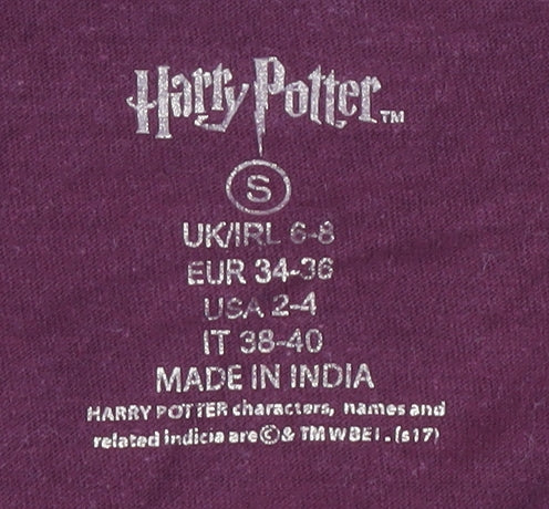 Harry Potter Unisex Adults Red Hogwarts T-Shirt S