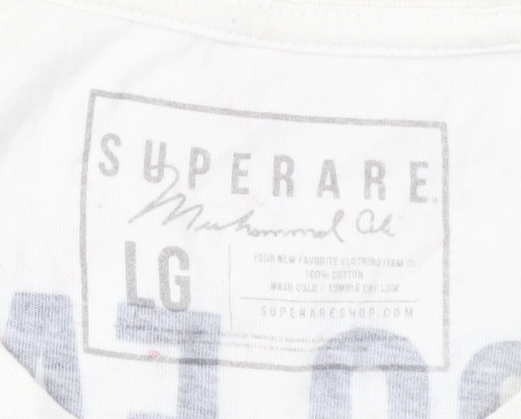 Superare Beige Muhammad Ali T-Shirt Unisex L