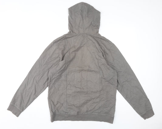 Calvin Klein Men's Grey Hoodie, Size S, Pullover, Logo