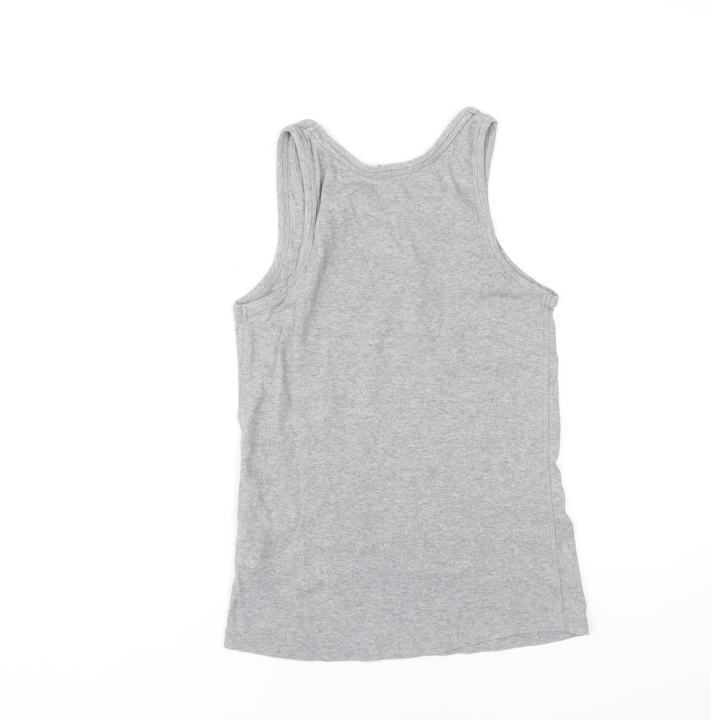 Jack & Jones Men's Grey Sleeveless T-Shirt Size S