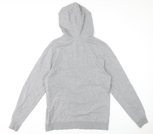 Jack & Jones Men's Grey Pullover Hoodie, L