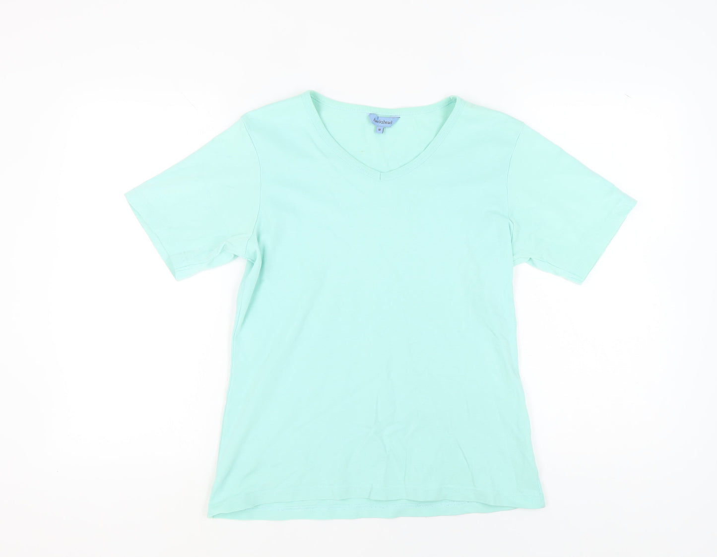 Hawkshead Women's Green V-Neck T-Shirt Size 18