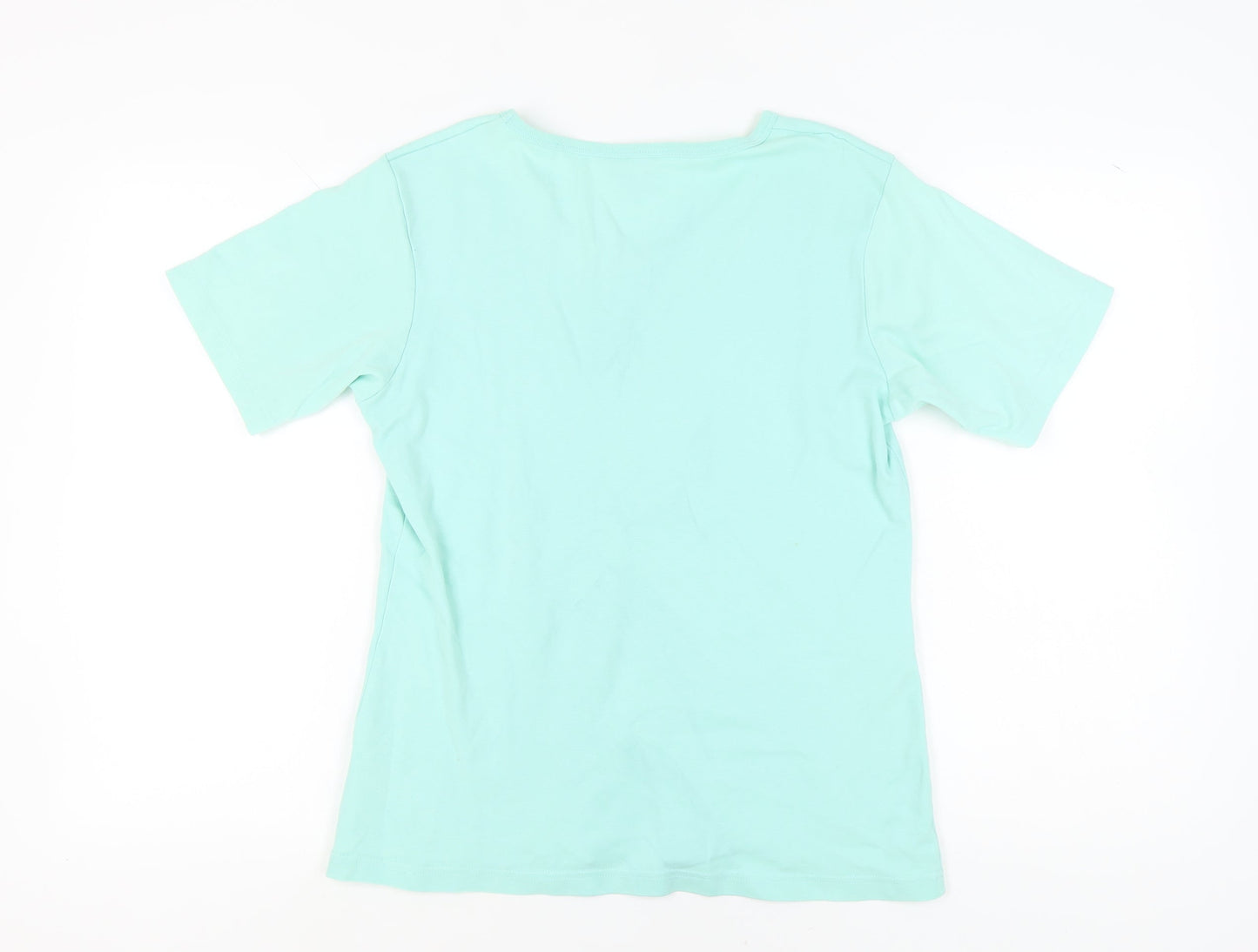 Hawkshead Women's Green V-Neck T-Shirt Size 18