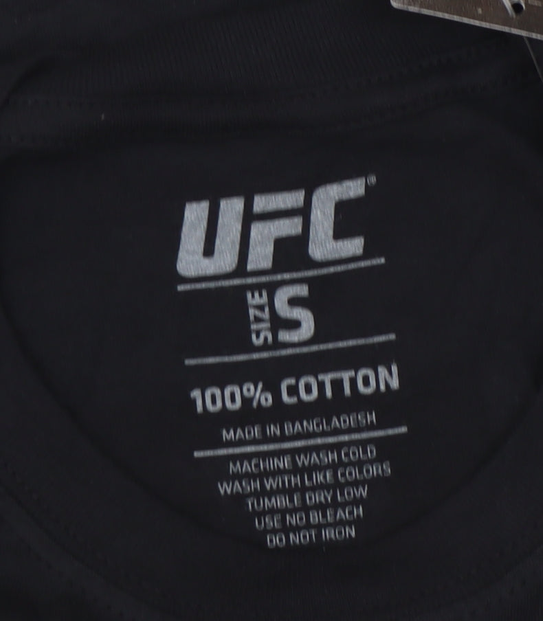 UFC Men's Black Graphic Print Sports T-Shirt S