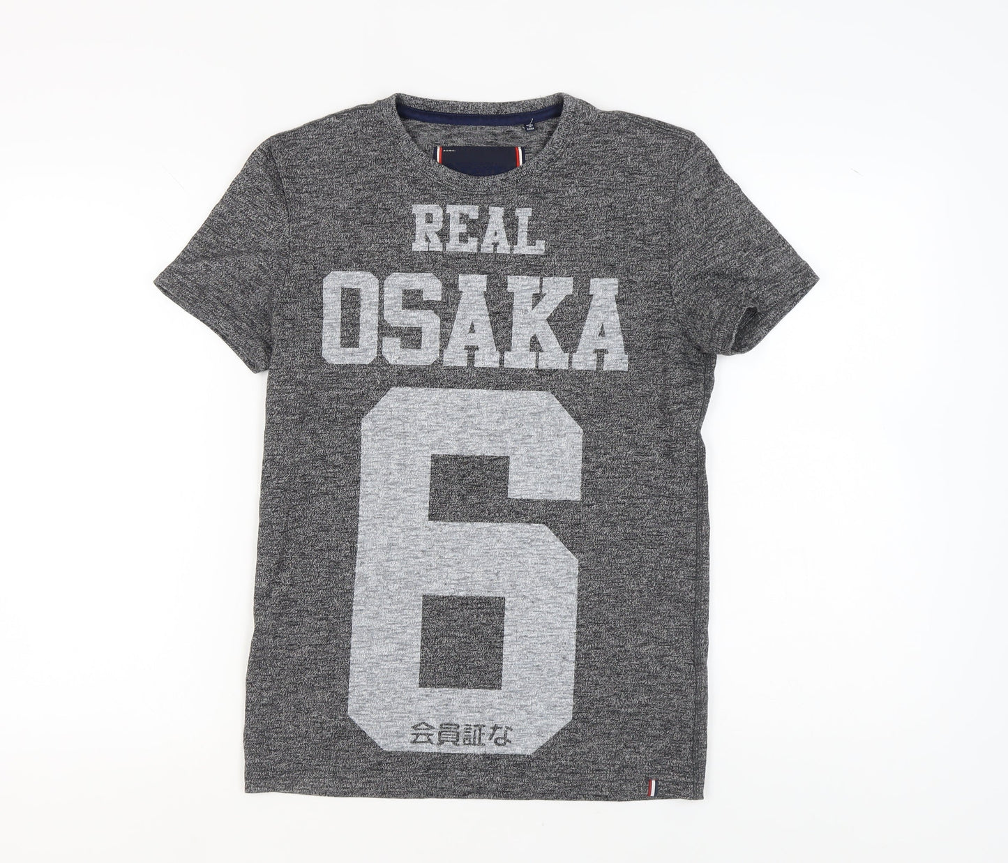 Superdry Unisex Grey Basic T-Shirt S Casual Crew Neck