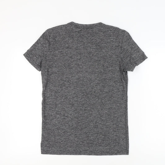 Superdry Unisex Grey Basic T-Shirt S Casual Crew Neck