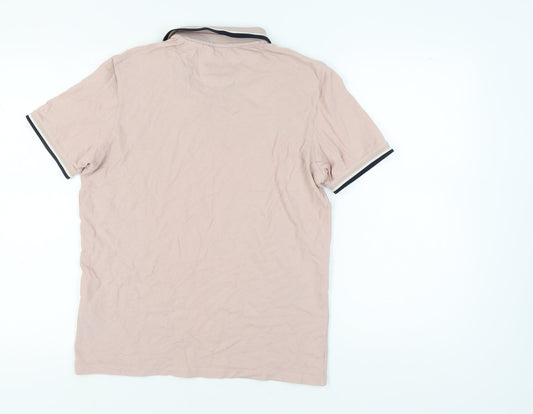 Ted Baker Women's Pink Polo Shirt, Size 12, 100% Cotton