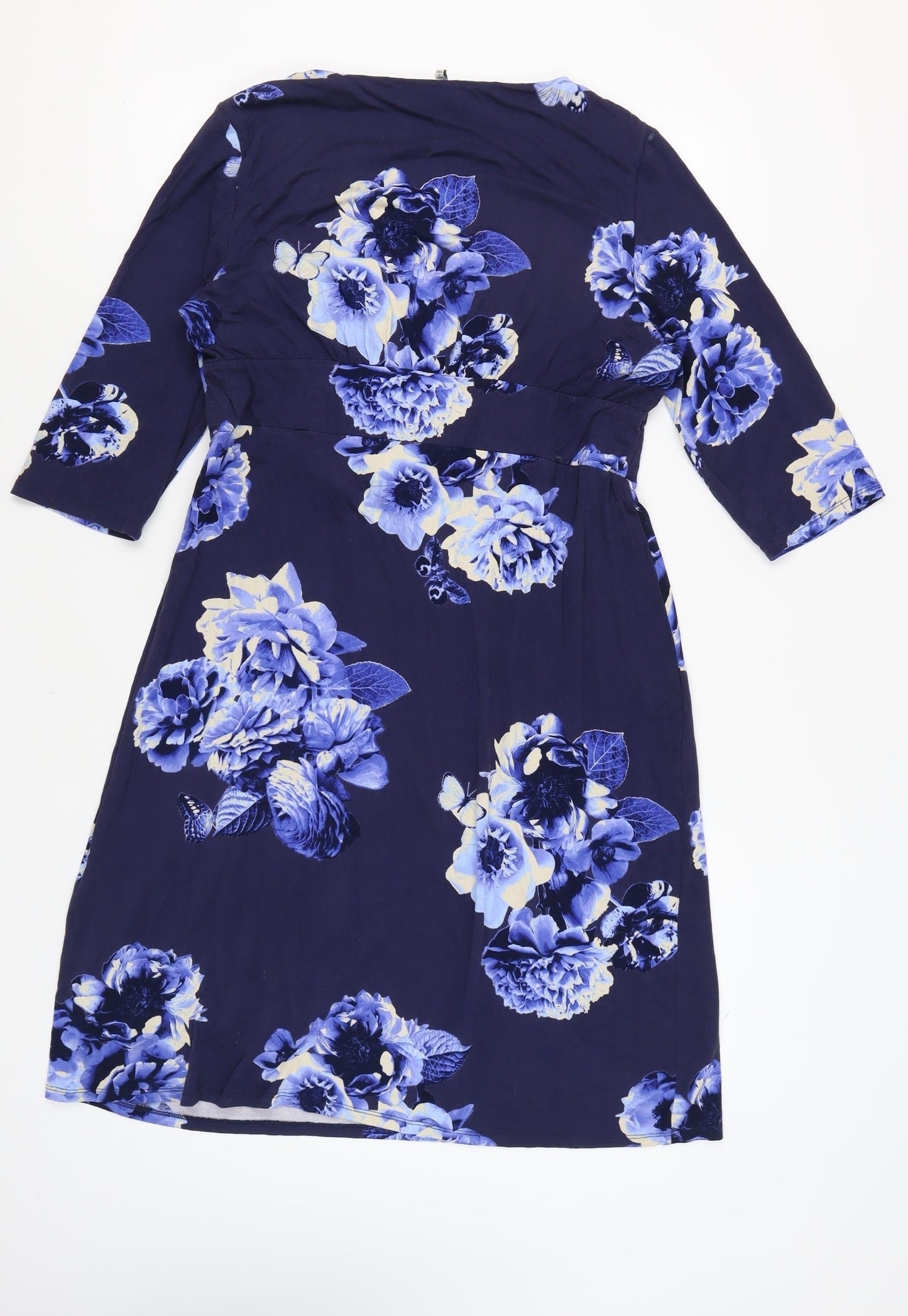 Joules Women's Floral Dress, Size 18, 3/4 Sleeve
