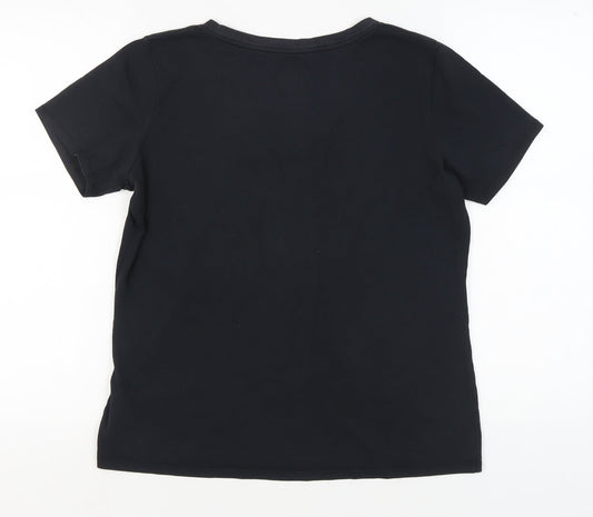 Nike Women's Black V-Neck T-Shirt L