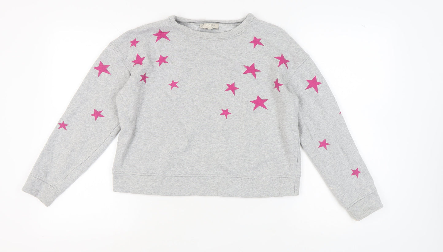 Hobbs Women's Grey Star Sweatshirt - Size S