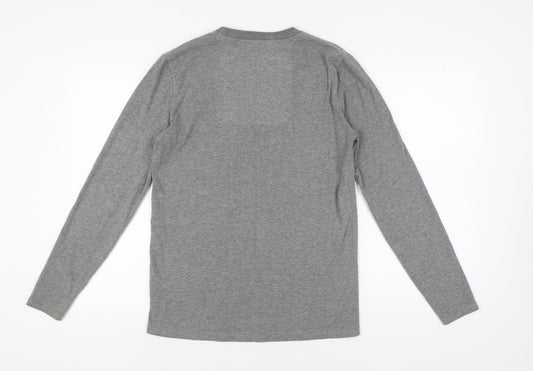 Superdry Grey Men's Medium Long Sleeve Athletic T-Shirt