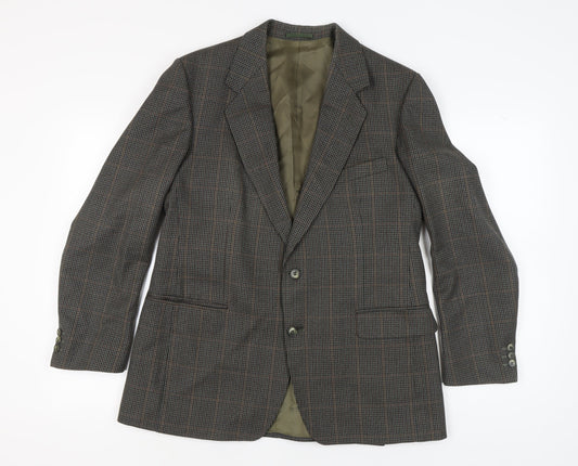 Magee Men's Brown Check Blazer Jacket Size 42