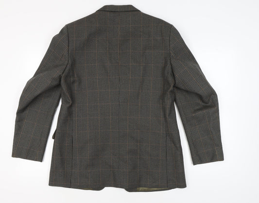 Magee Men's Brown Check Blazer Jacket Size 42