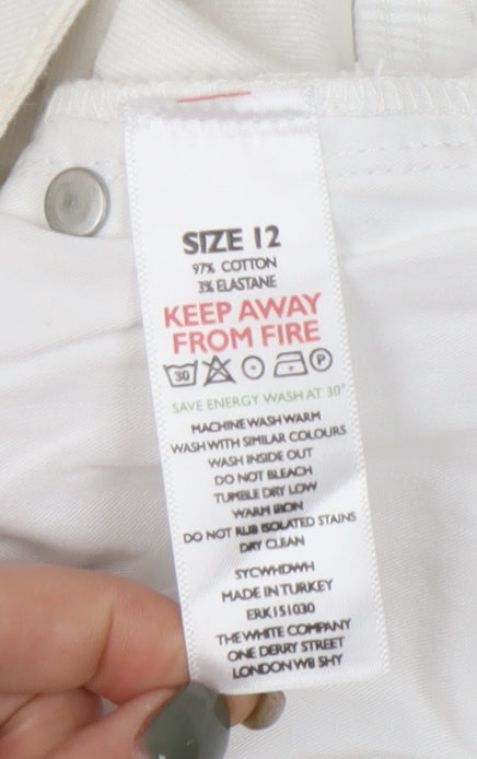 White Label Women's White Skinny Jeans Size 12