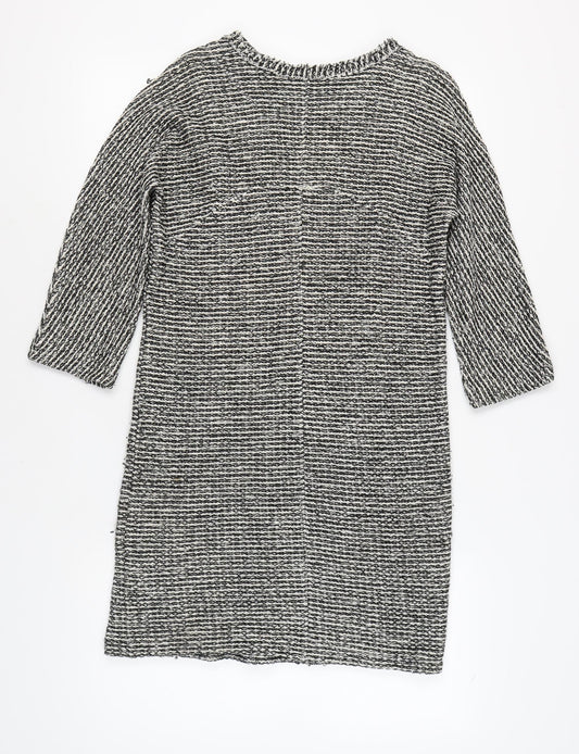 Massimo Dutti Women's Black Shift Dress Size S