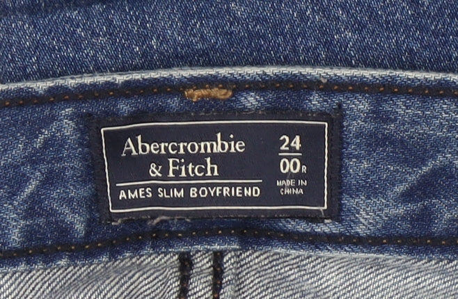 Abercrombie & Fitch Women’s Blue Boyfriend Jeans 24