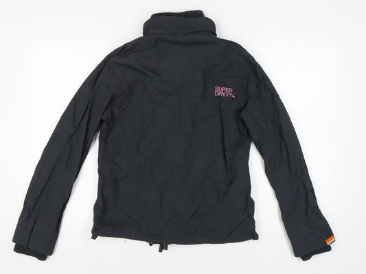 Superdry Unisex Black Zip Jacket XL, Casual Wear