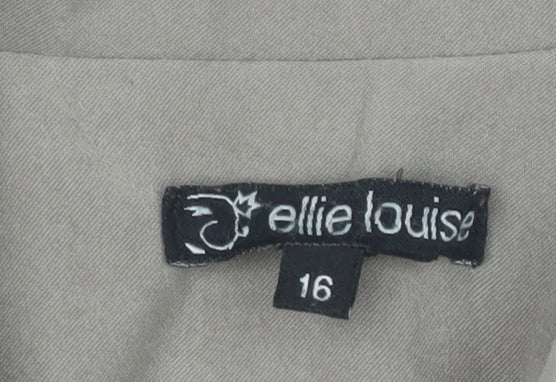 ellie louise Women’s Beige Size 16 Full Zip Jacket