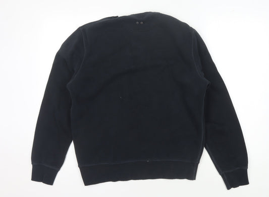 Converse Men's Black S Sweatshirt Pullover Logo