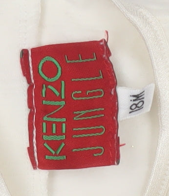 Brand and care label for Kenzo girls’ ivory fit & flare dress - 18 months casual spring/summer