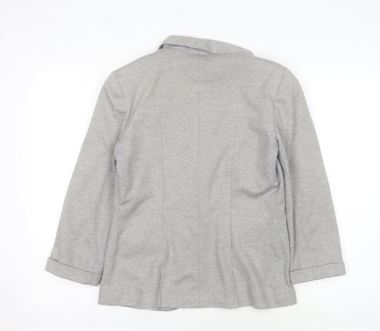 Miss Selfridge Women's Grey Blazer - Size 10
