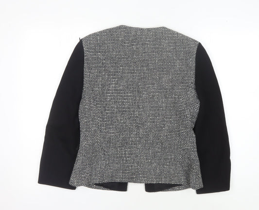 Karen Millen Women's Black Size 12 Slim Fit Jacket