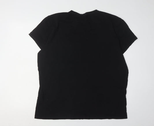 Star Wars Men's Black XL T-Shirt with Logo Print